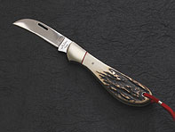 TAKBLADE Couteau de fleuriste,bois de Pakka 50mm