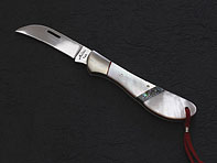 TAKBLADE FLORIST KNIFE 50mm WHITE PEARL SHELL